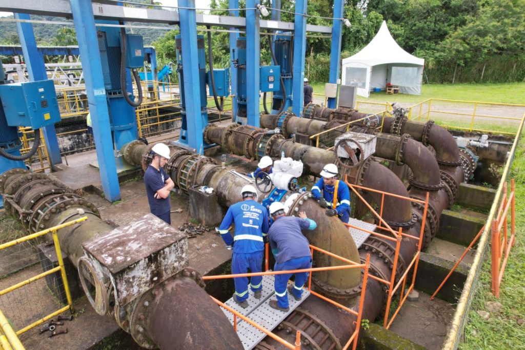 Manutenção programada é concluída e Estação de Tratamento de Água (ETA) do Cubatão é religada