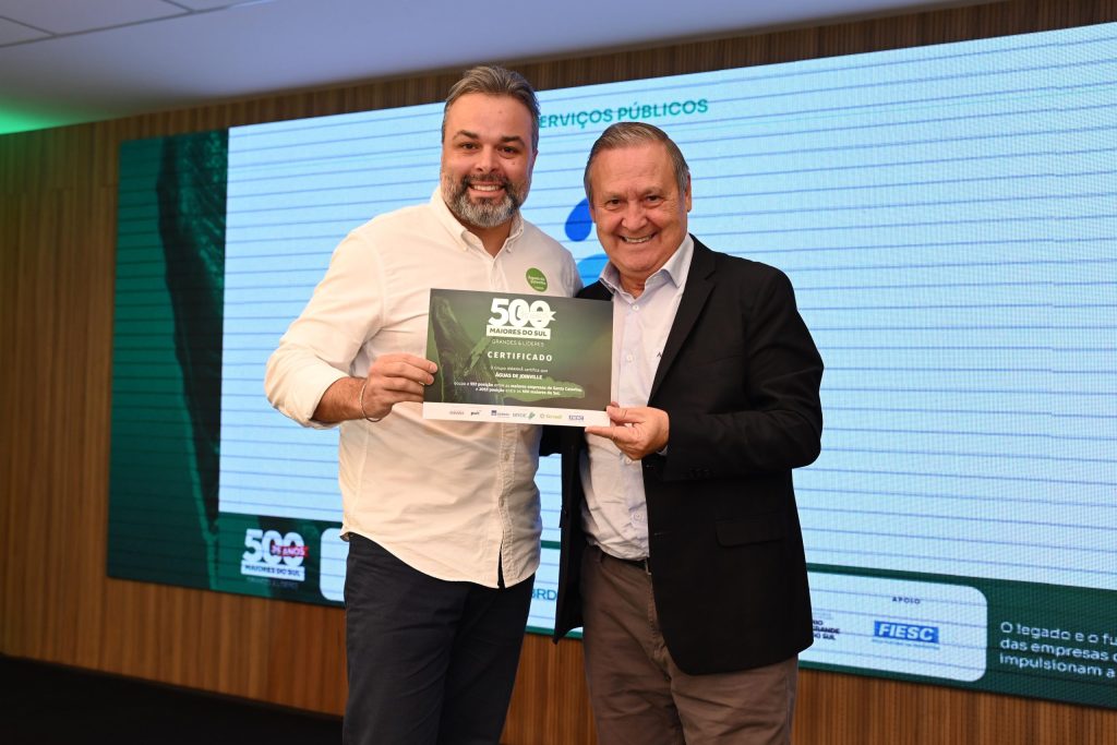 Águas de Joinville está entre as maiores empresas de Santa Catarina